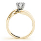 Bypass Solitaire Engagement Ring