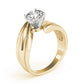 Bypass Solitaire Engagement Ring