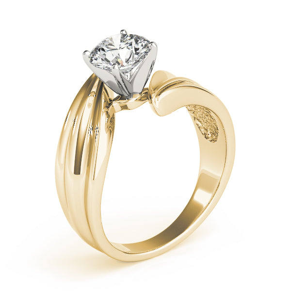 Bypass Solitaire Engagement Ring