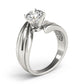 Bypass Solitaire Engagement Ring