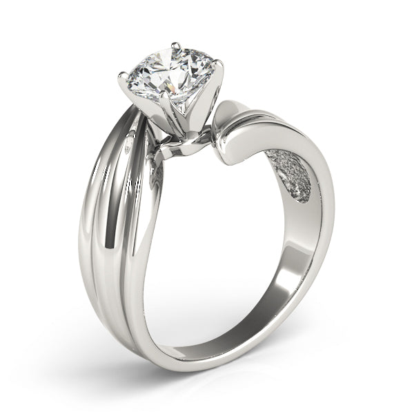 Bypass Solitaire Engagement Ring