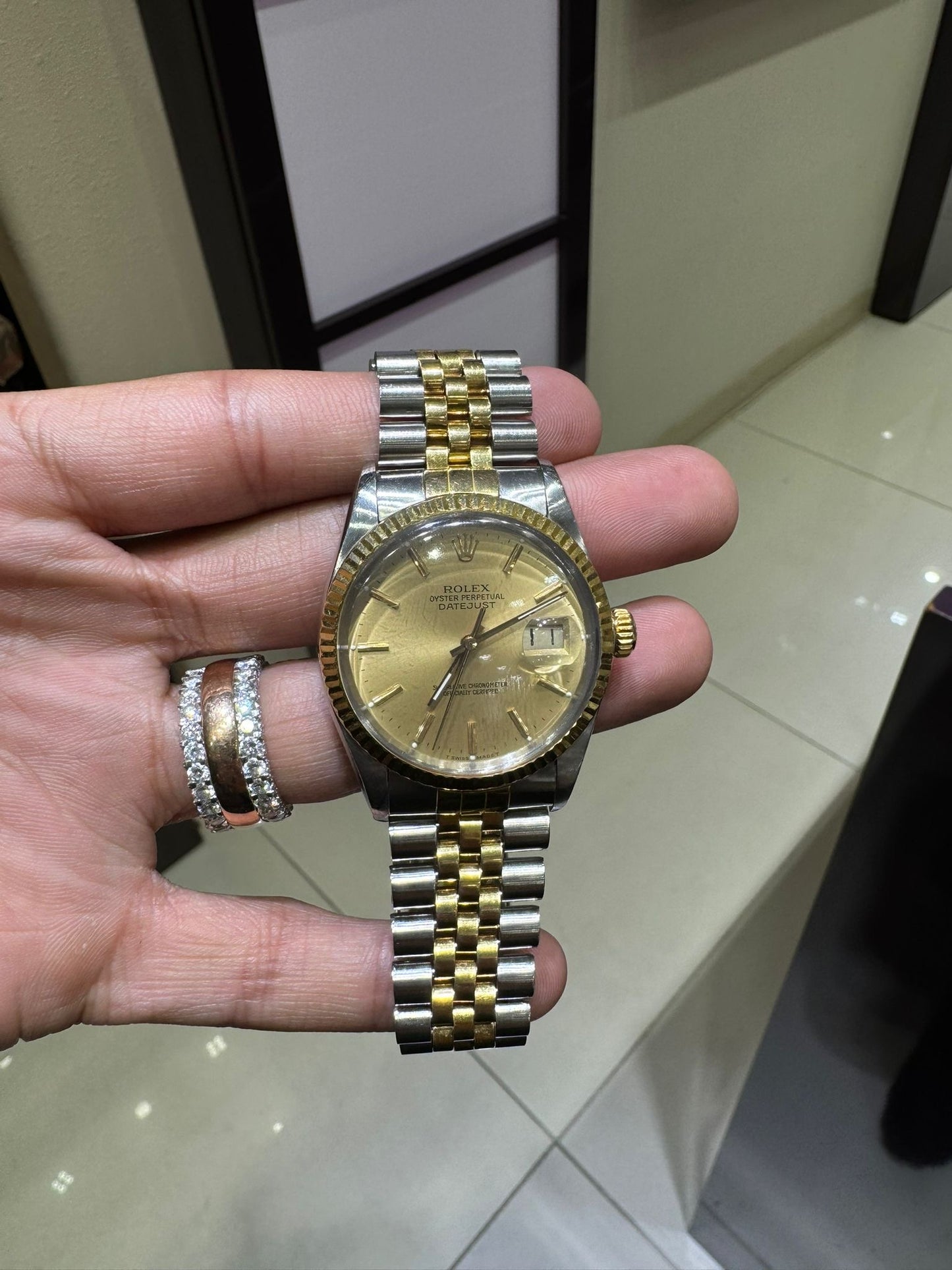 Rolex Datejust 18k/SS 16013 with papers