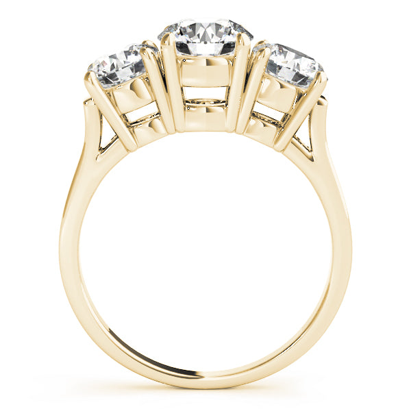 3-Stone Round Engagement Ring