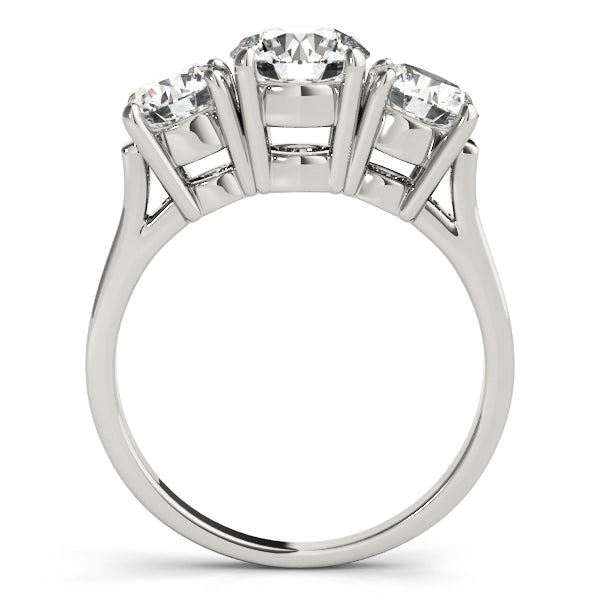 3-Stone Round Engagement Ring
