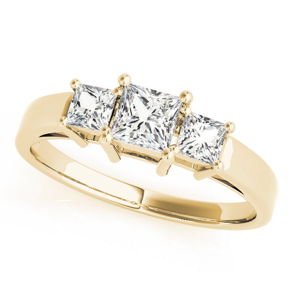 ENGAGEMENT RINGS 3 STONE PRINCESS