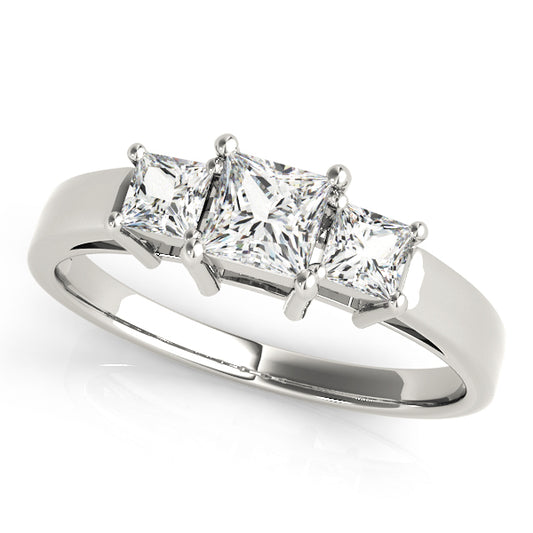 ENGAGEMENT RINGS 3 STONE PRINCESS