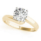 Bypass Solitaire Engagement Ring