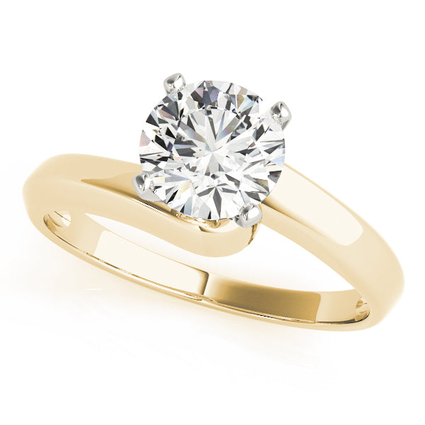 Bypass Solitaire Engagement Ring