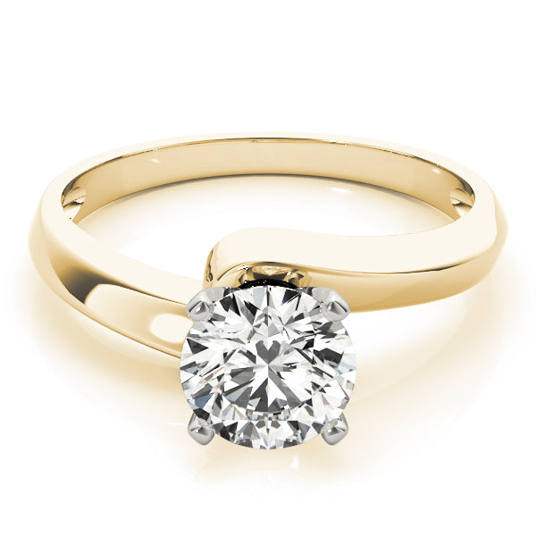 Bypass Solitaire Engagement Ring