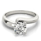 Bypass Solitaire Engagement Ring