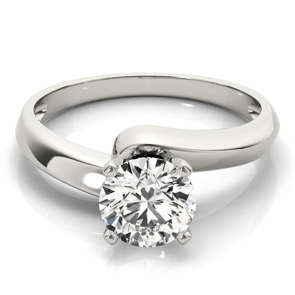 Bypass Solitaire Engagement Ring