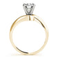 Bypass Solitaire Engagement Ring