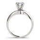 Bypass Solitaire Engagement Ring