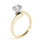 Bypass Solitaire Engagement Ring