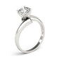 Bypass Solitaire Engagement Ring