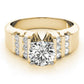 Multirow Bar Set Engagement Rings
