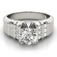 Multirow Bar Set Engagement Rings