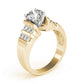 Multirow Bar Set Engagement Rings