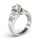 Multirow Bar Set Engagement Rings