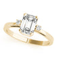 3-Stone Emerald Cut Engagement Ring