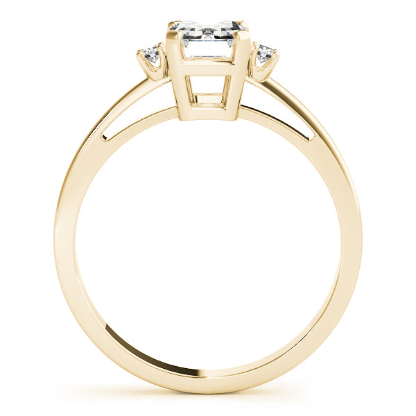 3-Stone Emerald Cut Engagement Ring
