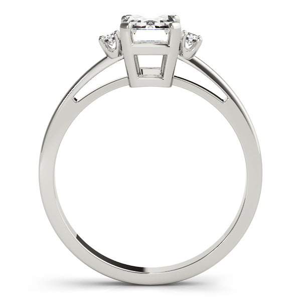 3-Stone Emerald Cut Engagement Ring
