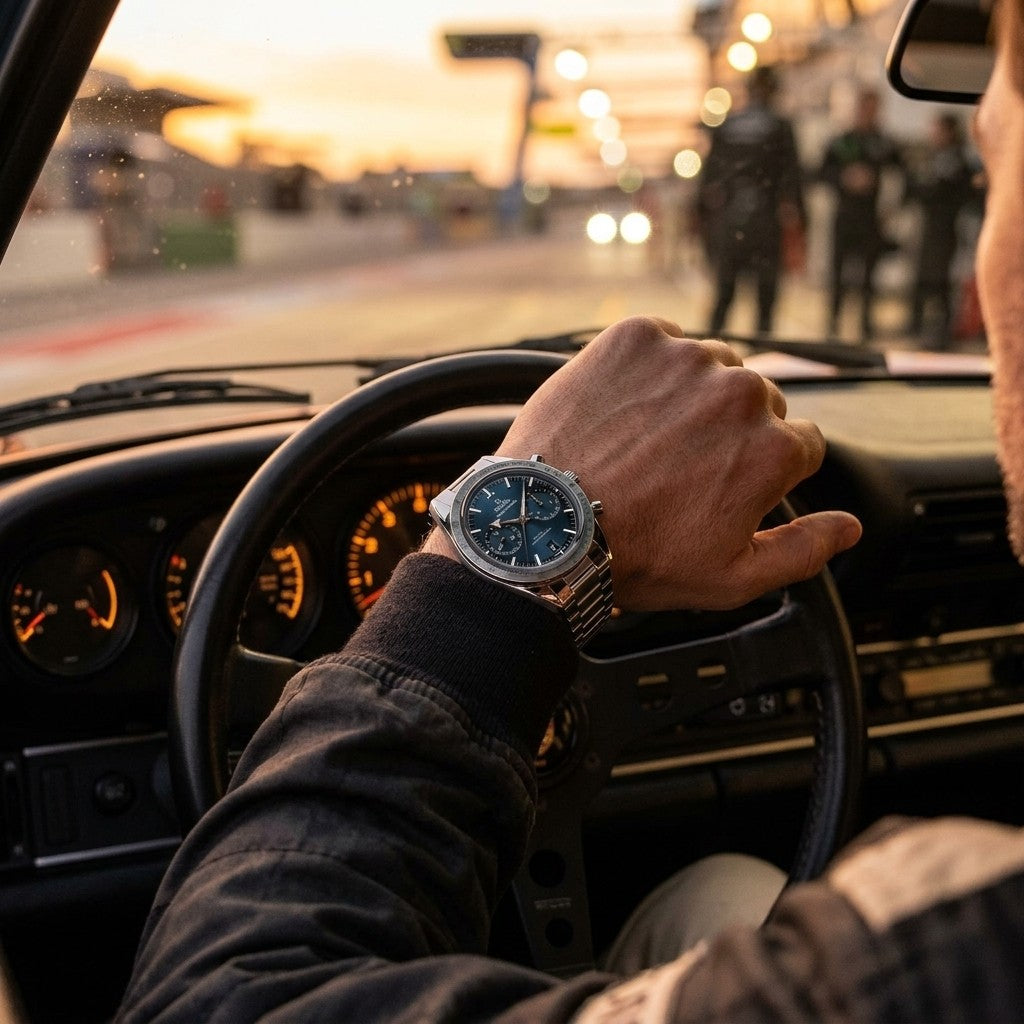 Omega Speedmaster '57 40.5 mm — Steel on Steel — lifestyle
