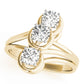 3-Stone Round Engagement Ring