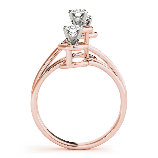 3-Stone Round Engagement Ring