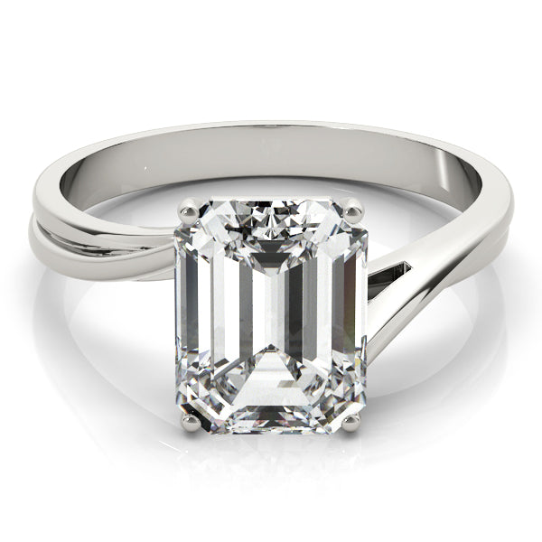 Bypass Solitaire Engagement Rings