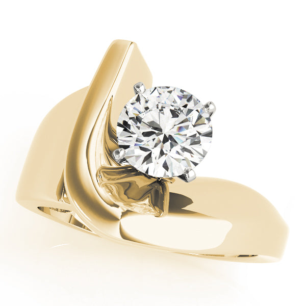 Bypass Solitaire Engagement Ring