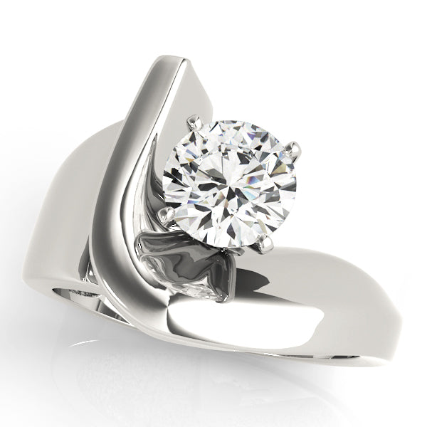 Bypass Solitaire Engagement Ring