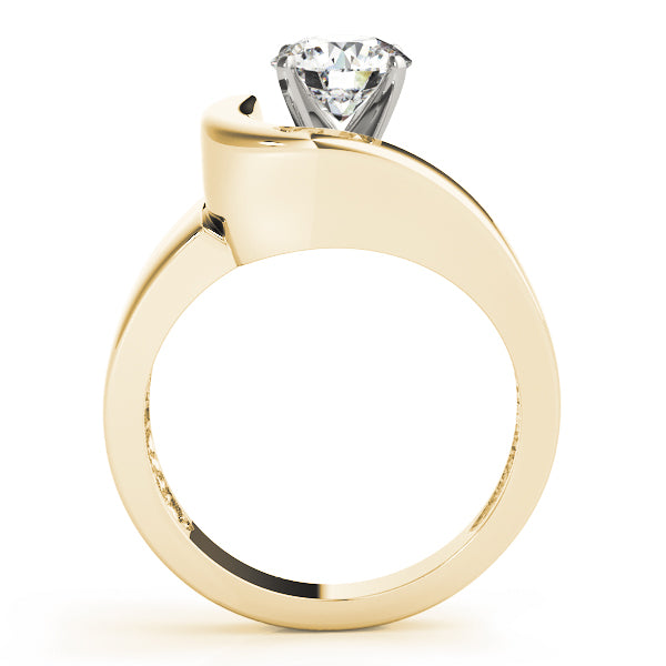 Bypass Solitaire Engagement Ring