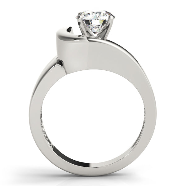 Bypass Solitaire Engagement Ring