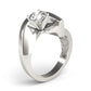 Bypass Solitaire Engagement Ring
