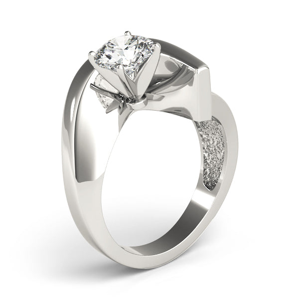 Bypass Solitaire Engagement Ring