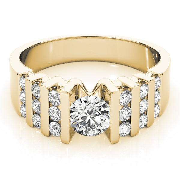Multirow Bar Set Engagement Ring