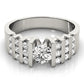 Multirow Bar Set Engagement Ring