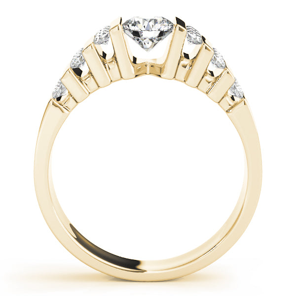 Multirow Bar Set Engagement Ring