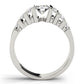 Multirow Bar Set Engagement Ring