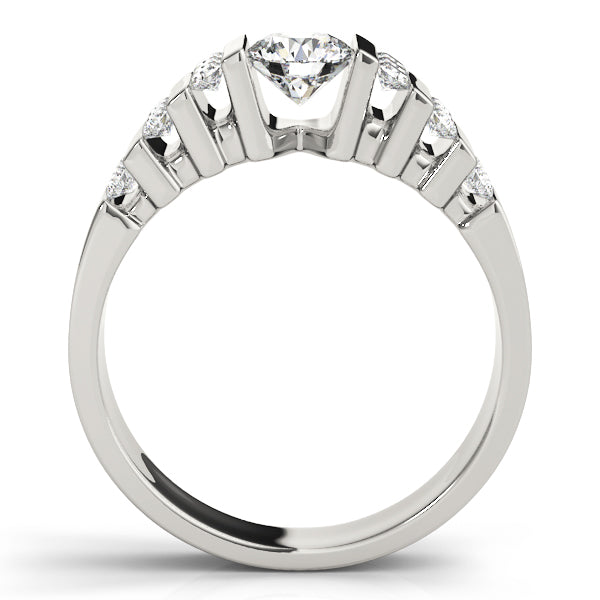 Multirow Bar Set Engagement Ring