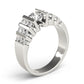 Multirow Bar Set Engagement Ring