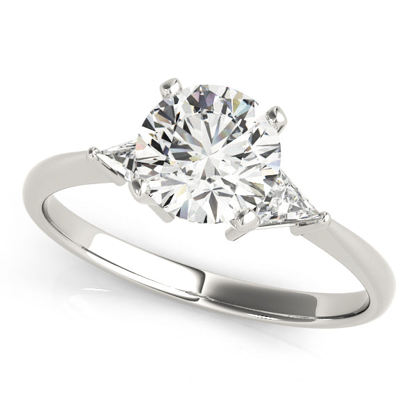 3-Stone Trillion Engagement Ring