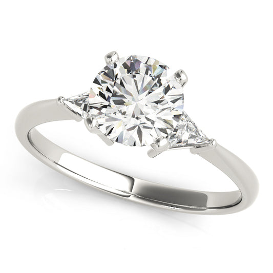 3-Stone Trillion Engagement Ring
