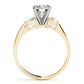 3-Stone Trillion Engagement Ring