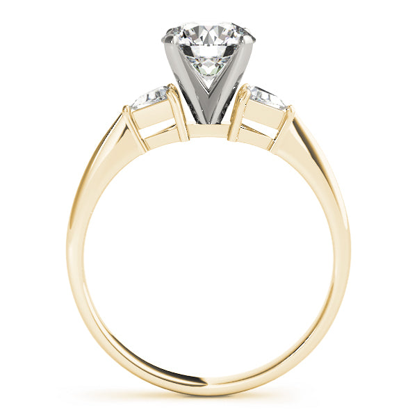 3-Stone Trillion Engagement Ring