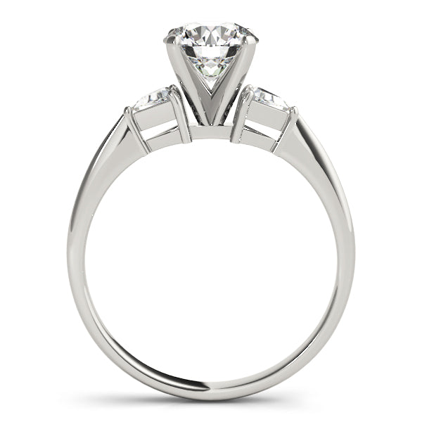 3-Stone Trillion Engagement Ring