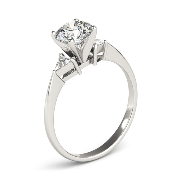 3-Stone Trillion Engagement Ring