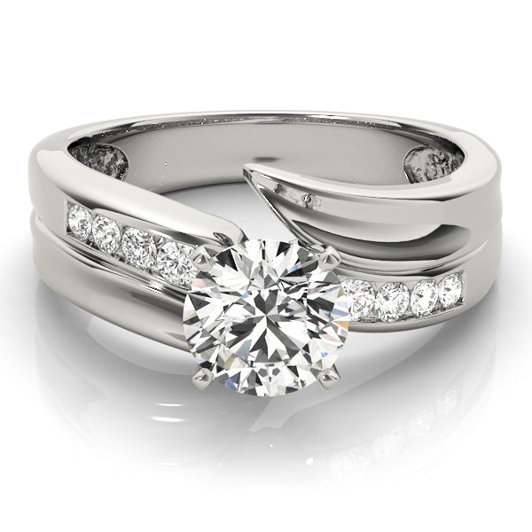 Channel Set Bypass Engagement Ring