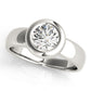 Solitaire Bezel Set Engagement Ring